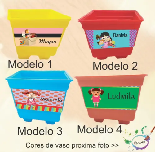 Vaso-boneca