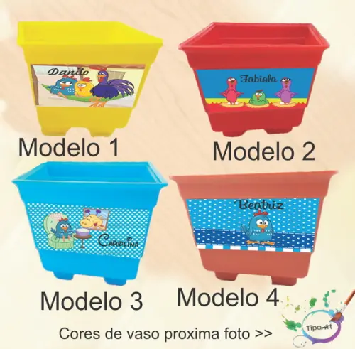 Vaso-galinha Pintadinha