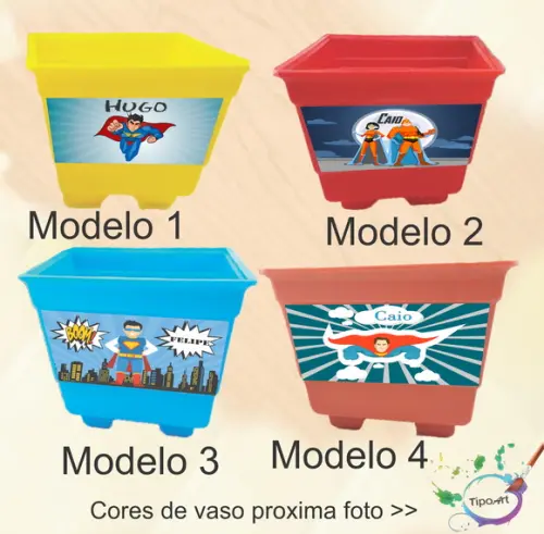 Vaso-super Heroi