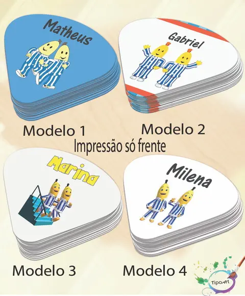 Ventarolas Personalizadas-bananas de Pijama