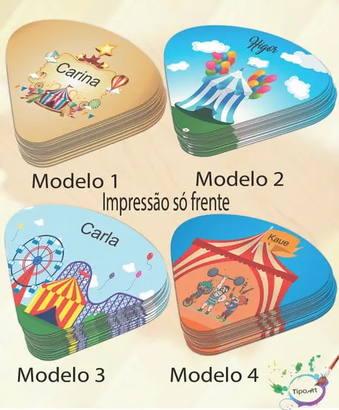 Ventarolas Personalizadas-circo