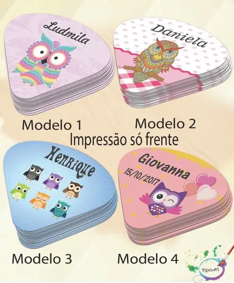 Ventarolas Personalizadas-coruja