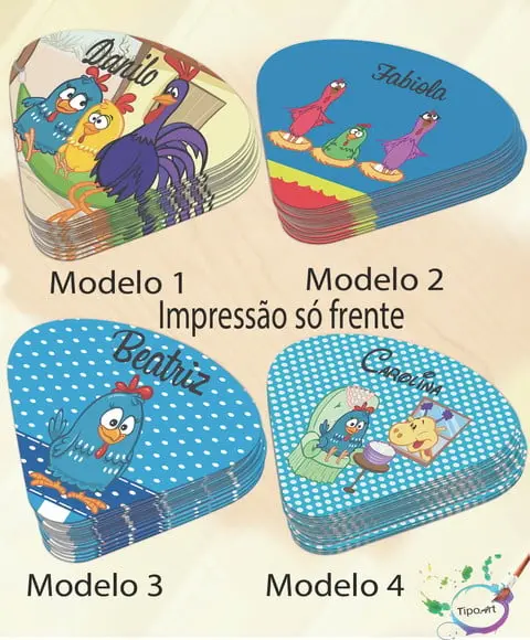 Ventarolas Personalizadas-galinha Pintadinha