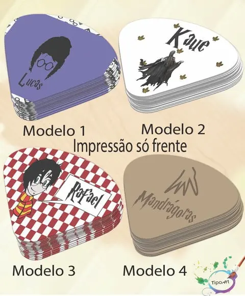 Ventarolas Personalizadas-harry Potter-modelo 2