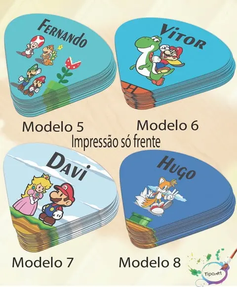 Ventarolas Personalizadas-mario Bros