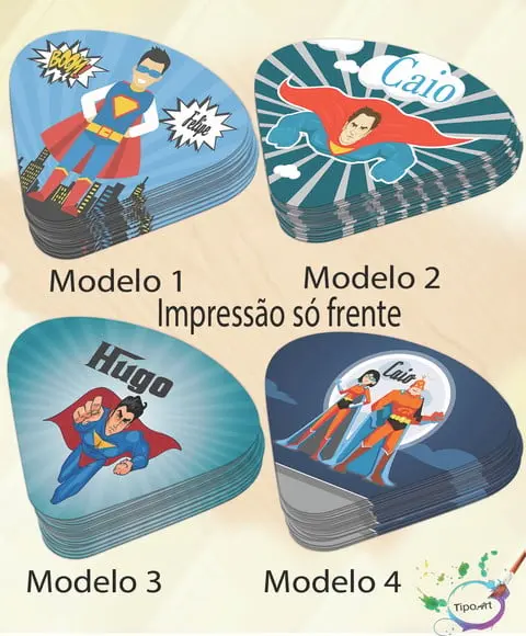 Ventarolas Personalizadas-super Heroi