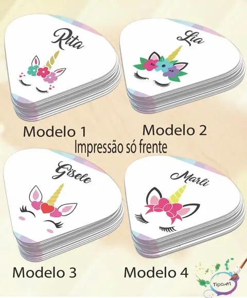 Ventarolas Personalizadas-unicórnio