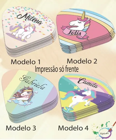 Ventarolas Personalizadas-unicórnio