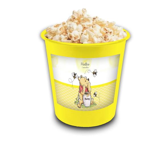 Balde de Pipoca Personalizado 1l Lembrancinha Ursinho Pooh