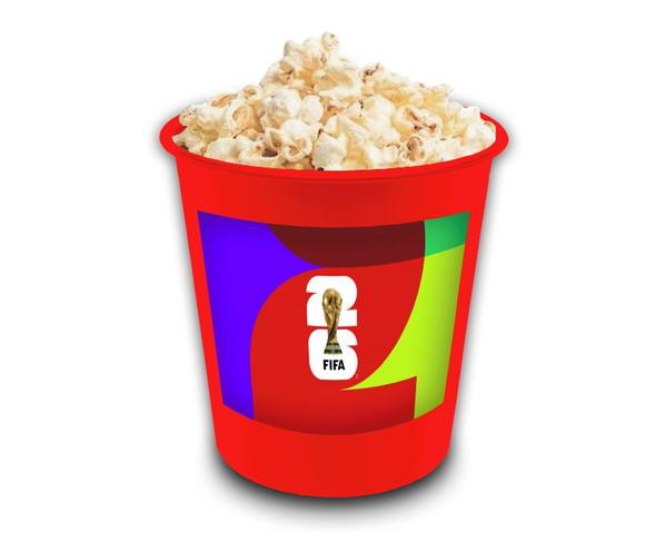 Balde Pipoca 1l Personalizado Copa 2026