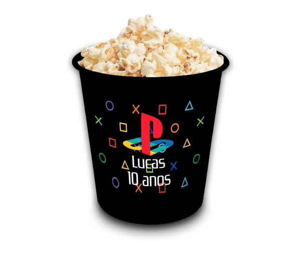 Balde Pipoca 1l Personalizado Gamer (playstation)