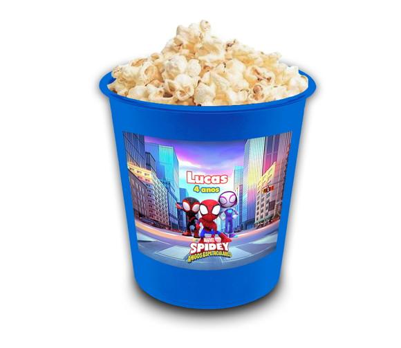 Balde Pipoca 1l Personalizado Lembrancinha Spidey