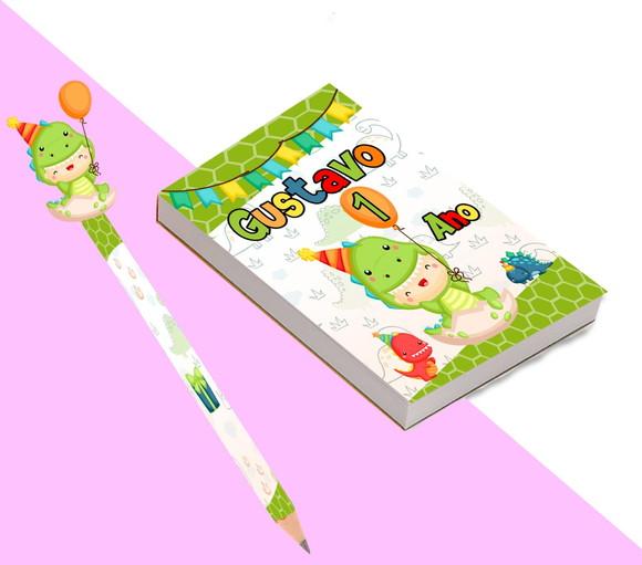 Bloquinho para Rascunho a Dino Baby