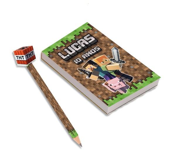 Bloquinho para Rascunho Minecraft