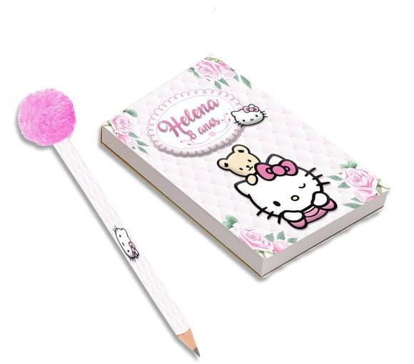Bloquinho para Rascunho+ Lápis Hello Kitty
