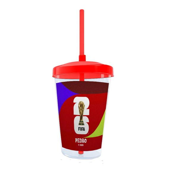 Copo Personalizado 400ml com Nome, Idade Copa 2026