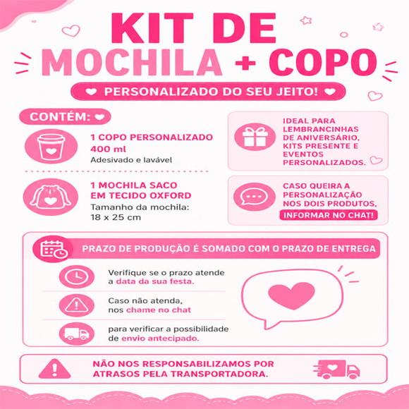 Kit Lembrancinha Copo 400ml+mochila Copa 2026