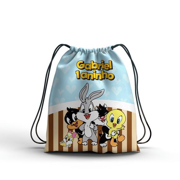 Lembrancinha Baby Loney Tunes Mochilinha Todos os Temas