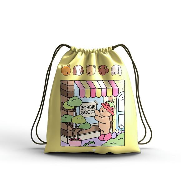Lembrancinha Bobbie Goods Amarelo Mochilinha Todos os Temas