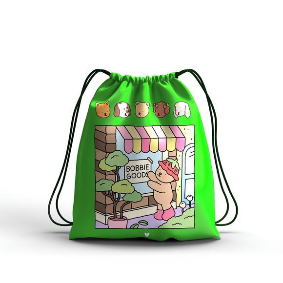 Lembrancinha Bobbie Goods Verde Mochilinha Todos os Temas