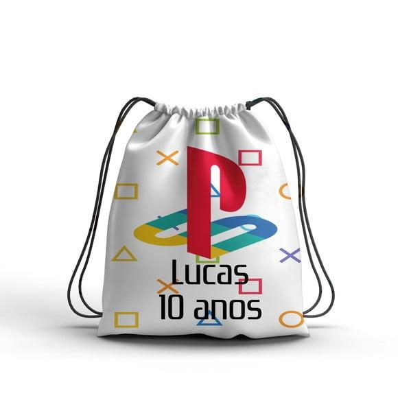 Lembrancinha Playstation Mochilinha Todos os Temas
