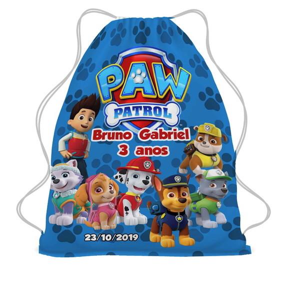 Lembrancinha Patrulha Canina Mochilinha Todos os Temas