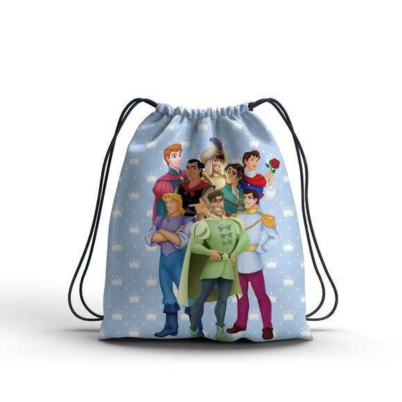 Lembrancinha Princípes da Disney Mochilinha Todos os Temas