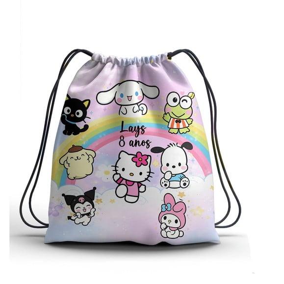 Lembrancinha Turma da Hello Kitty Mochilinha Personalizável