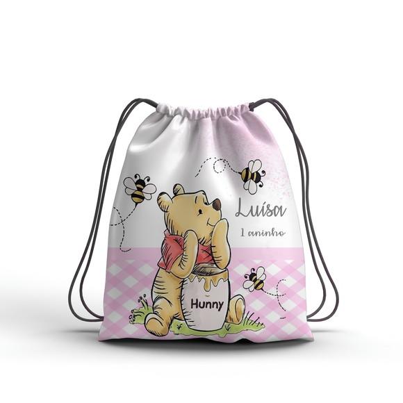 Lembrancinha Ursinho Pooh Menina Mochilinha Todos os Temas