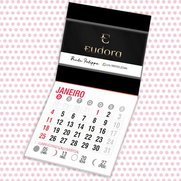 Mini calendário imã de geladeira