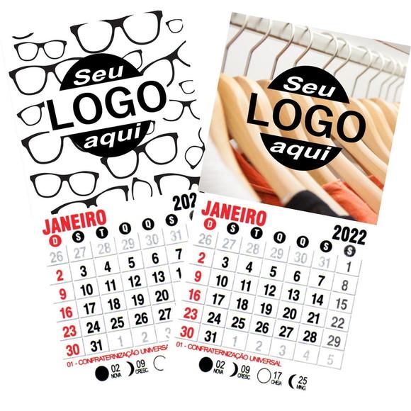 Mini Calendário Imã de Geladeira