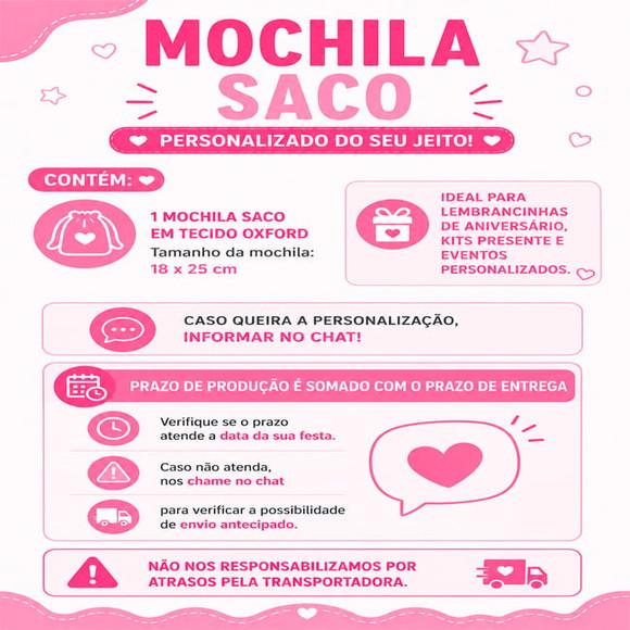 Mochilinha Personalizada Unicornio Menino