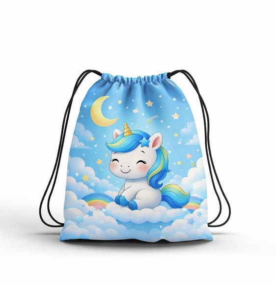 Mochilinha Personalizada Unicornio Menino