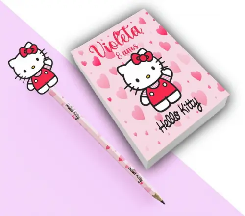 52 Kits de Bloquinho para Rascunho+ Hello Kitty sem Lapis