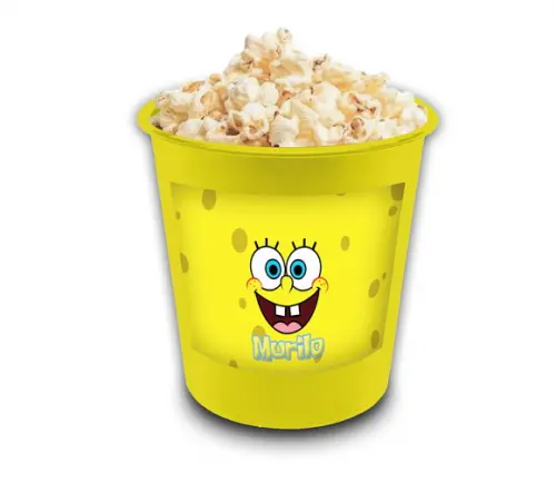 Balde Pipoca 1l Personalizado Bob Esponja
