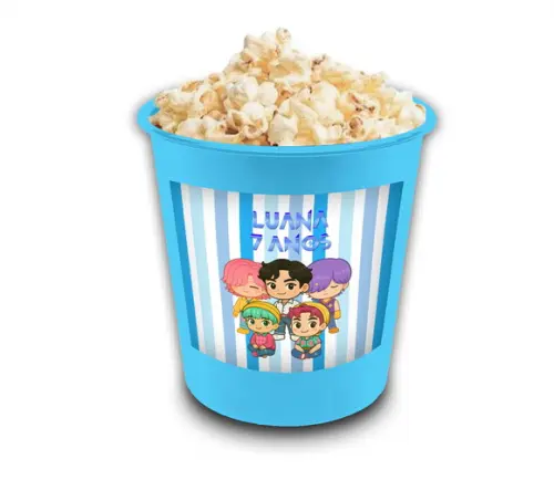 Balde Pipoca 1l Personalizado Guerreiras do Kpop