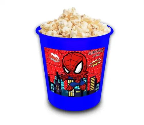 Balde Pipoca 1l Personalizado Homem Aranha Baby