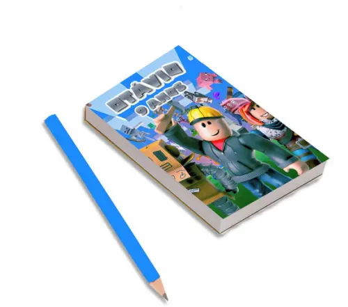 Bloquinho para Rascunho + Lapis Roblox