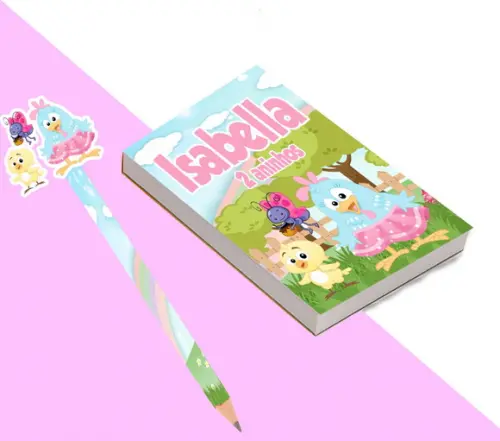 Bloquinho para Rascunho Galinha Pintadinha Menina