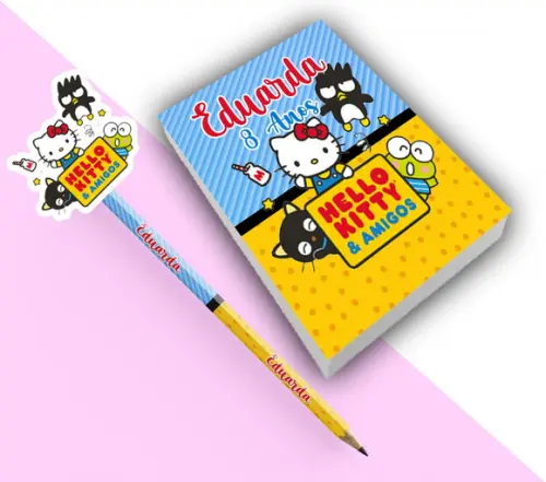 Bloquinho para Rascunho Hello Kitty Menino