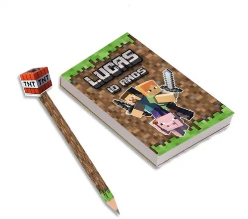 Bloquinho para Rascunho Minecraft