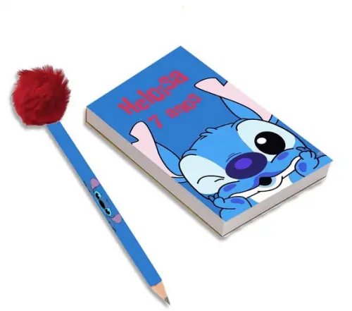 Bloquinho para Rascunho+ Lapis Stich