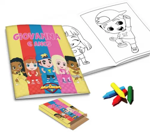 Kit Mochila + Livro de Colorir Lucas Neto