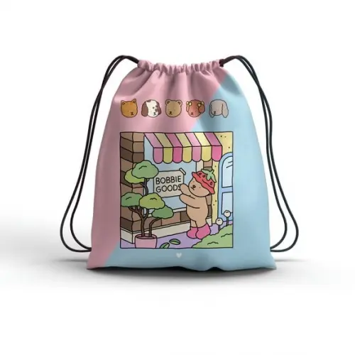 Lembrancinha Bobbie Goods Rosa e Azul Mochilinha