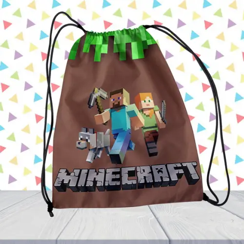 Lembrancinha Minecraft Mochilinha Todos os Temas