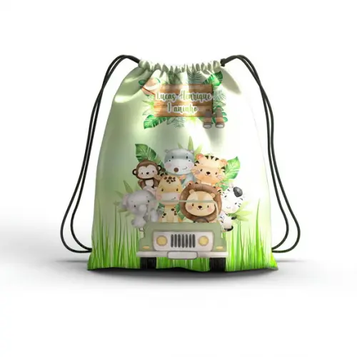 Lembrancinha Safari Mochilinha Todos os Temas 12 Unidades