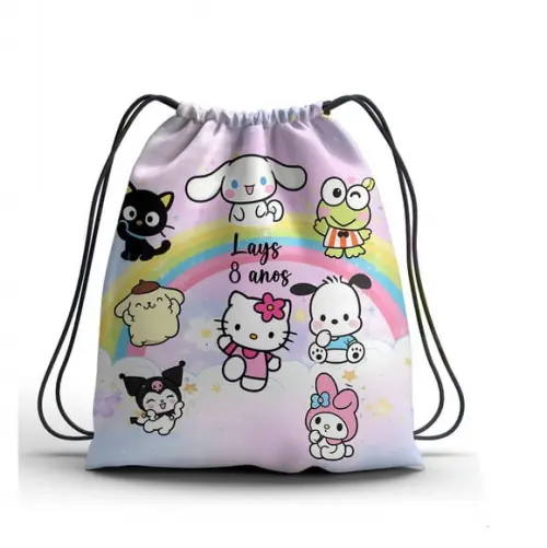 Lembrancinha Turma da Hello Kitty Mochilinha Personalizável