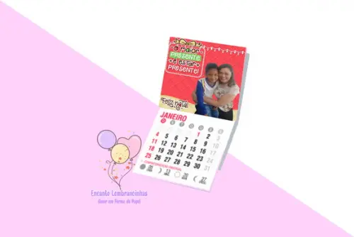 Mini Calendário Imã de Geladeira Natal 2023