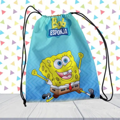Mochilinha Bob Esponja Personalizada Lembrancinha Festa