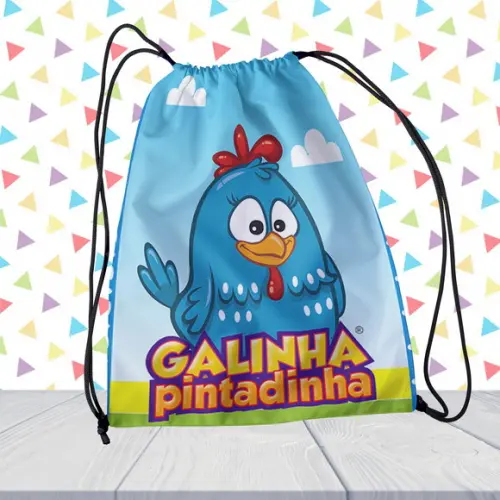 Mochilinha Galinha Pintadinha Personalizada Lembrancinha